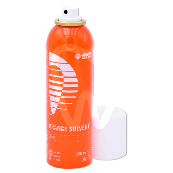Lösungsmittel spray orange abformung hager & werken