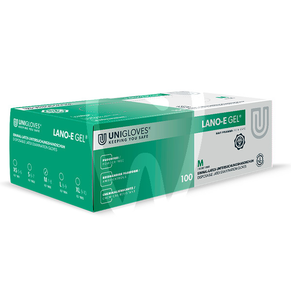 Lano-e gel handschuhe einwegartikel unigloves