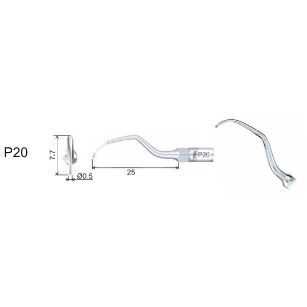 Insert woodpecker periodontics attachment thread ems/mectron. p20 prophylaxis woodpecker