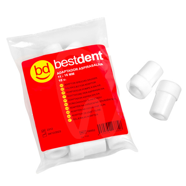 Saliva suction adapter 11 to 16 mm disposables bestdent
