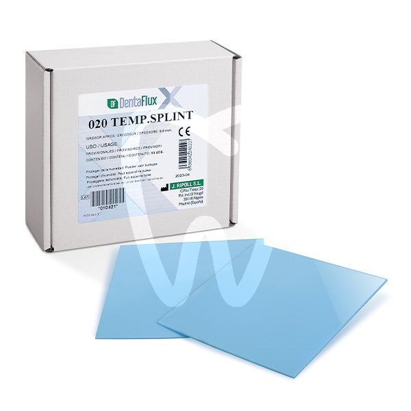Temporary splint sheets  0,5mm (50u.) impression material dentaflux