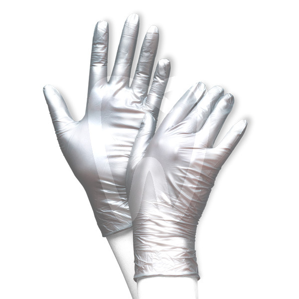Nitrile gloves fancy silver disposables unigloves