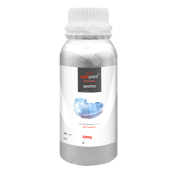 Optiprint sportec soft transparent blue 1 kg cad/cam dentona