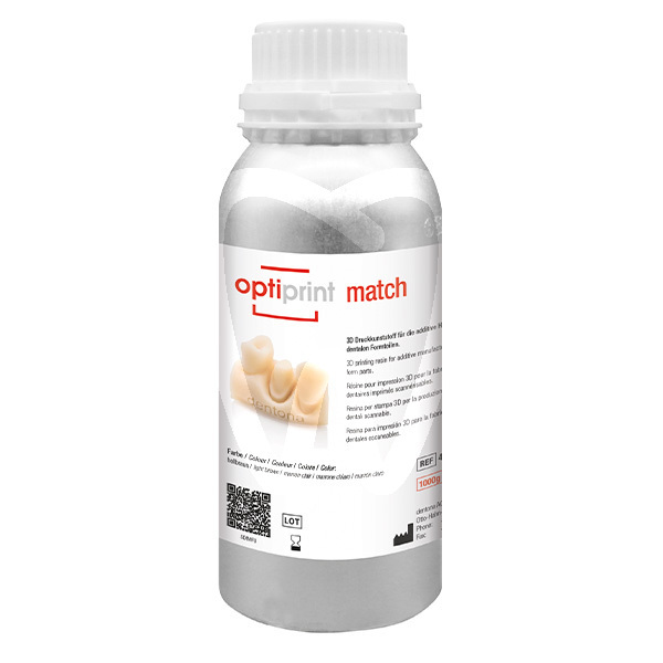 Optiprint match 385-405nm light brown 1 kg cad/cam dentona
