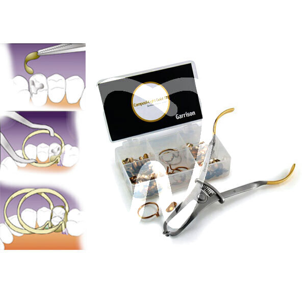 Composi-tight gold teilmatrizensystem keile & matrizen garrison