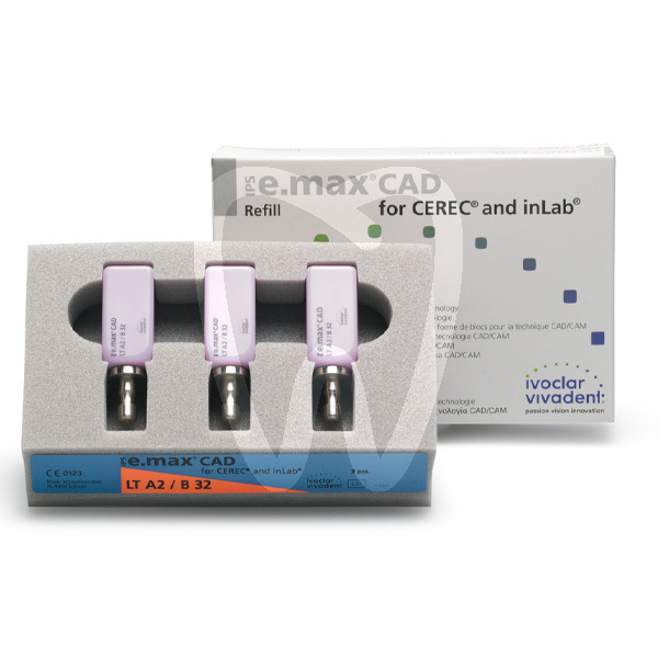 Ips e.max cad cerec/inlab lt b32 cad/cam ivoclar