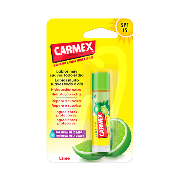 Beaume labiale carmex twist stick citron prévention et prophylaxie carmex