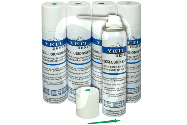 Spray occlusal  vert consommables pour confection de modeles yeti