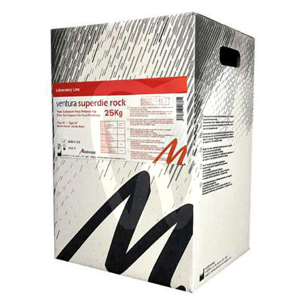 Platre ventura superdie rock 25kg type iv/4 consommables pour confection de modeles ventura
