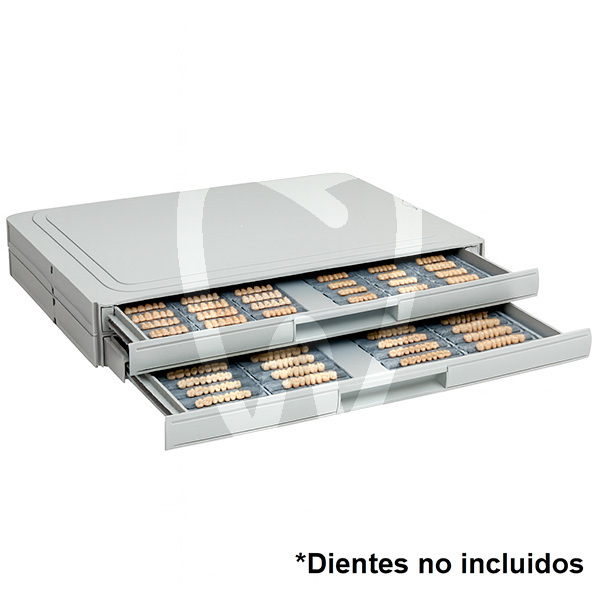 Coffret dents s2 2 tiroirs dents acryliques vita