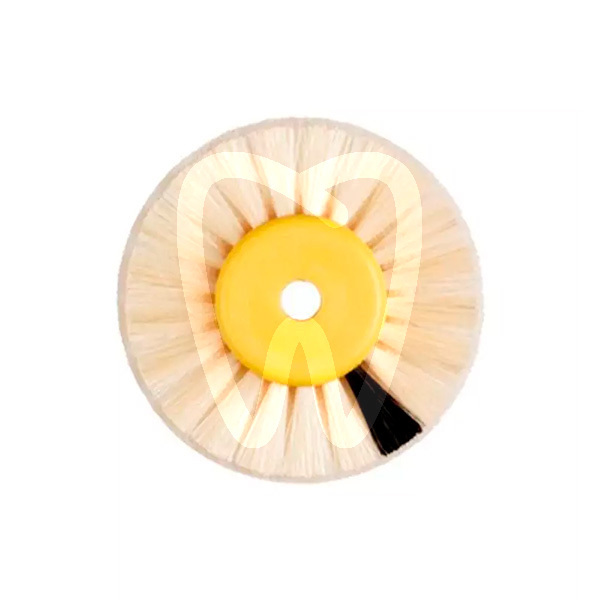 Brosse 2 rangs chevre/scotch brite 55x13mm consommable d'abrasion, polissage et fraises hatho
