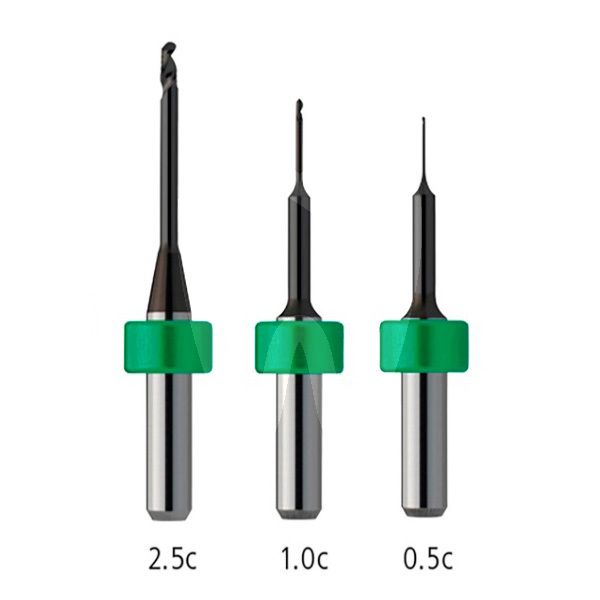 Fraise programill pm7 vert 0,5c-1,0c-2,5c pmma/dcl cfao ivoclar digital