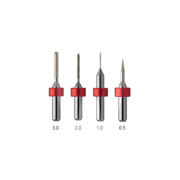 Fraise programill pm7 rouge ceramique vitree cfao ivoclar digital