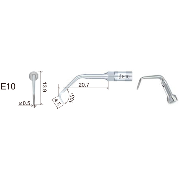 Insert dte ed10 endodontie filetage type satelec/nsk prévention et prophylaxie dte