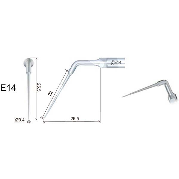 Insert dte ed14 endodontie filetage type satelec/nsk prévention et prophylaxie dte
