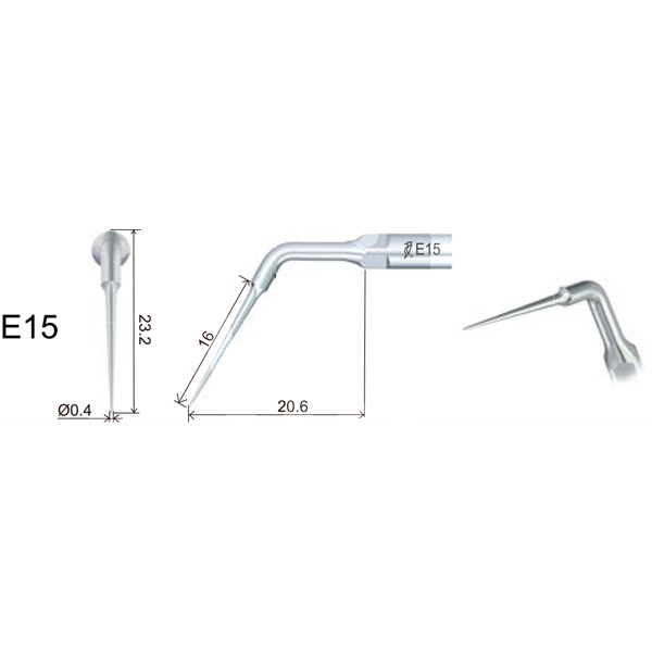 Insert dte ed15 endodontie filetage type satelec/nsk prévention et prophylaxie dte