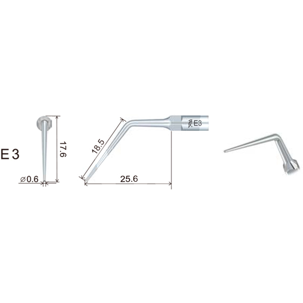 Insert dte ed3 endodontie filetage type satelec/nsk prévention et prophylaxie dte