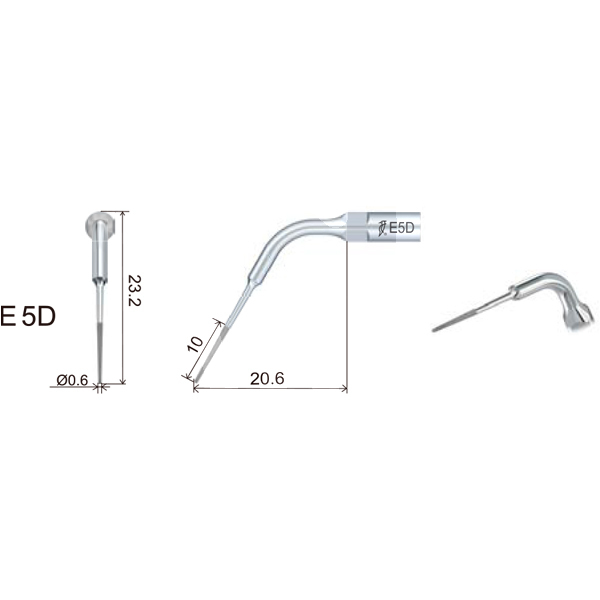 Insert dte ed5d endodontie filetage type satelec/nsk prévention et prophylaxie dte