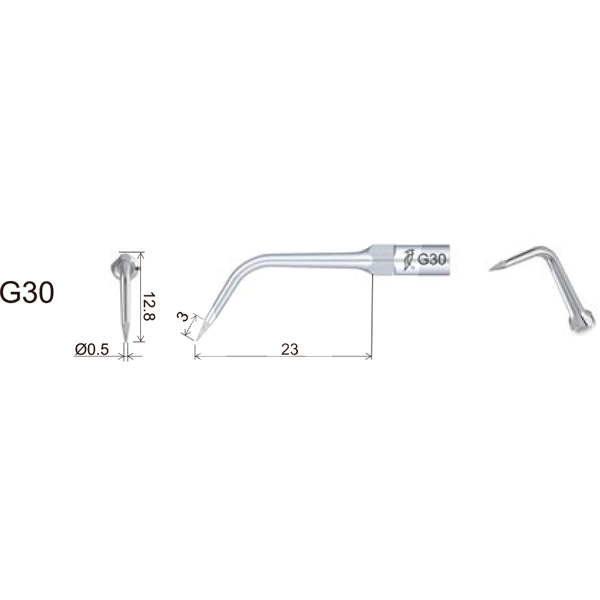 Insert dte gd30 prothèse/esthétique filetage type satelec/nsk prévention et prophylaxie dte