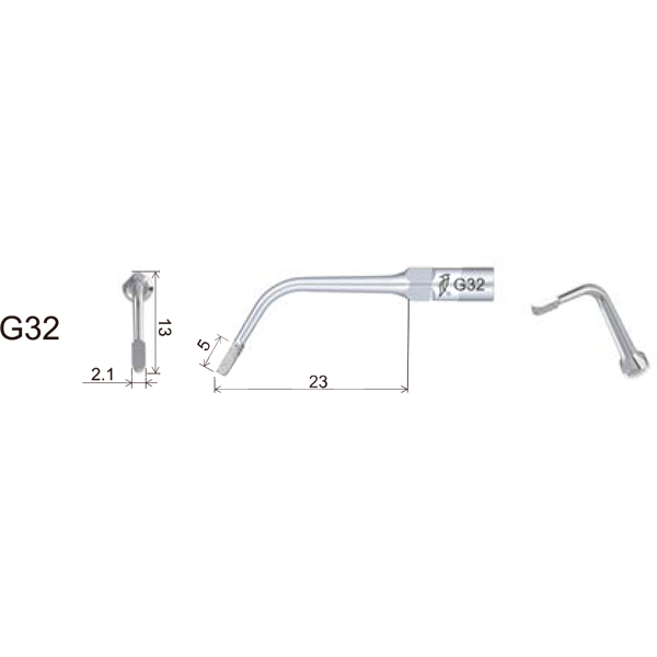 Insert dte gd32 prothèse/esthétique filetage type satelec/nsk prévention et prophylaxie dte