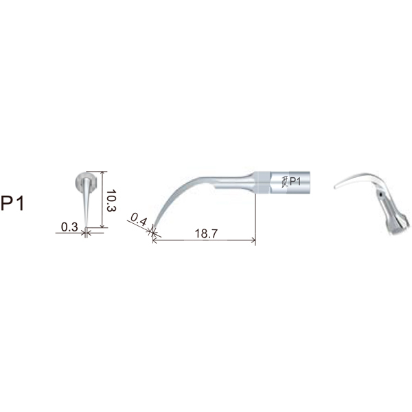 Insert dte pd1 parodontie filetage type satelec/nsk prévention et prophylaxie dte
