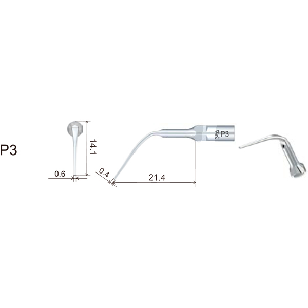 Insert dte pd3 parodontie filetage type satelec/nsk prévention et prophylaxie dte