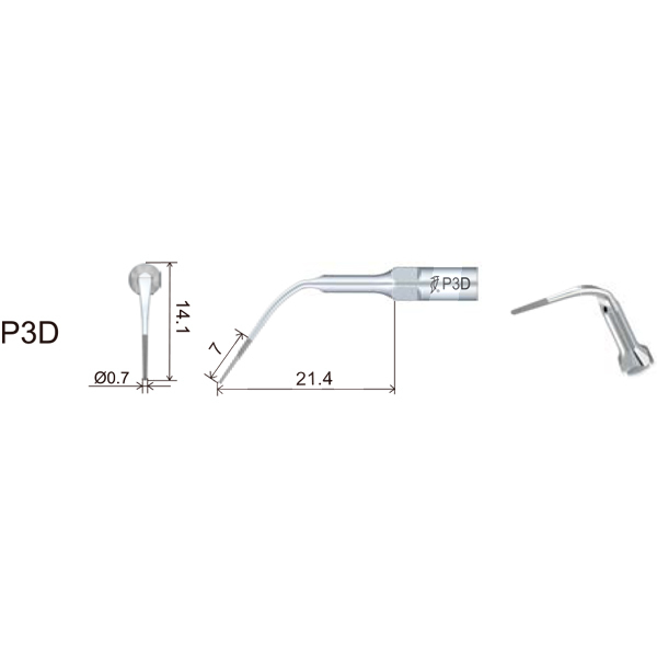 Insert dte pd3d parodontie filetage type satelec/nsk prévention et prophylaxie dte