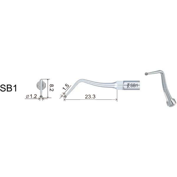 Insert dte sbd1 prothèse/esthétique filetage type satelec/nsk prévention et prophylaxie dte
