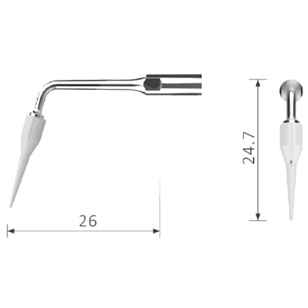Insert nº sicp besdent pour manches filetage type satelec®/acteon® prévention et prophylaxie bestdent