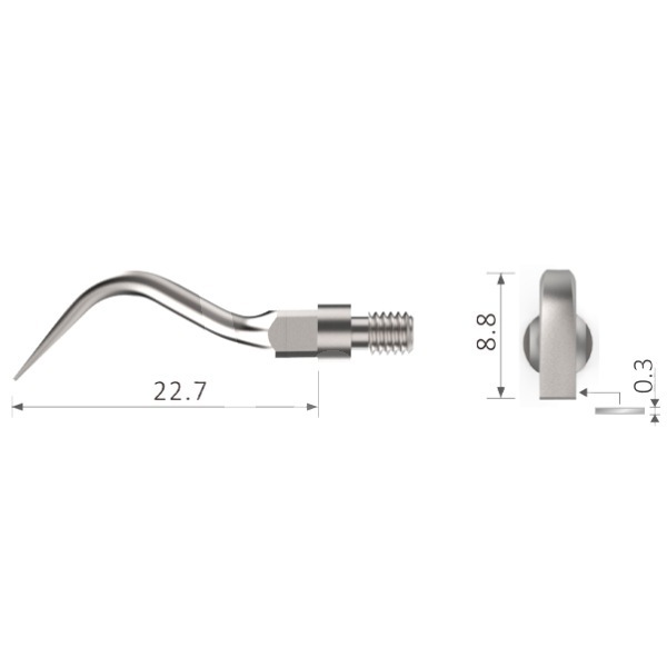 Insert nº sr 1l besdent pour manches filetage type sirona® prévention et prophylaxie bestdent