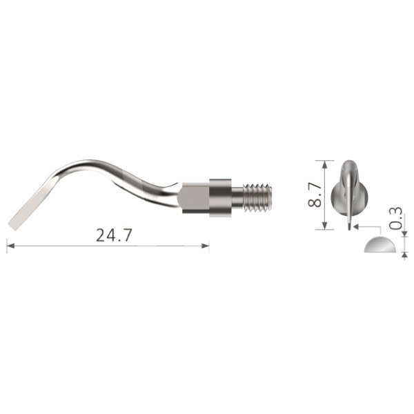 Insert nº sr 2l besdent pour manches filetage type sirona® prévention et prophylaxie bestdent