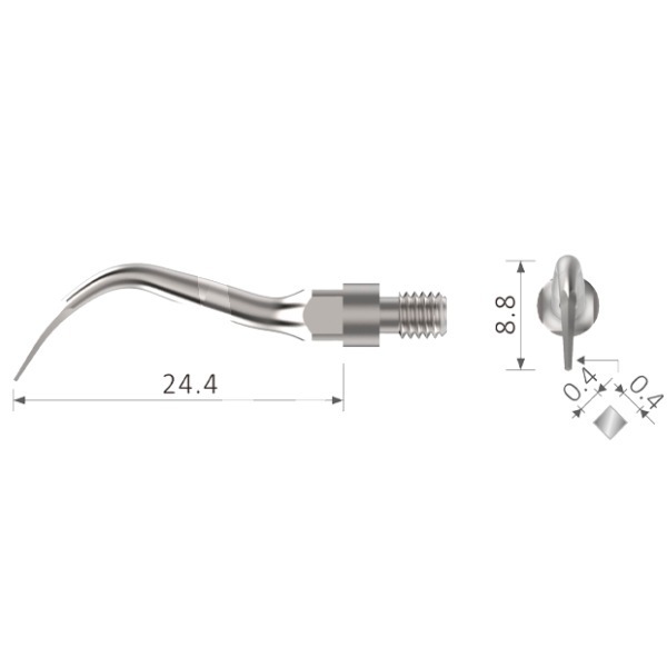 Insert nº sr 4l besdent pour manches filetage type sirona® prévention et prophylaxie bestdent