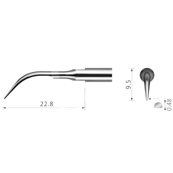 Insert nº1 besdent pour manches avec filetage type satelec®/acteon® prévention et prophylaxie bestdent
