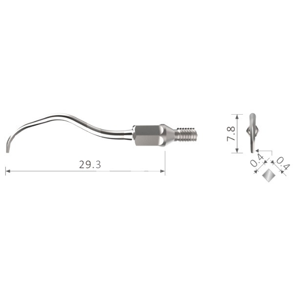 Insert  nº5 bestdent filetage type kavo sonicflex 2003 prévention et prophylaxie bestdent