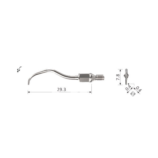 Insert nº5a bestdent filetage type kavo sonicflex 2008 prévention et prophylaxie bestdent