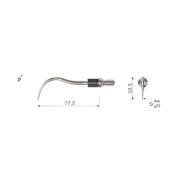 Insert nº6a bestdent filetage type kavo sonicflex 2008 prévention et prophylaxie bestdent