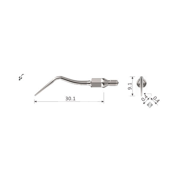 Insert nº8a bestdent filetage type kavo sonicflex 2008 prévention et prophylaxie bestdent