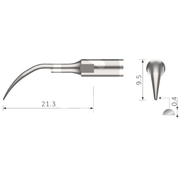 Insert s1 besdent pour manches avec filetage type mectron® prévention et prophylaxie bestdent