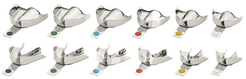 Portaimpronte lisci inox 2802-l2 asa impronte asa dental