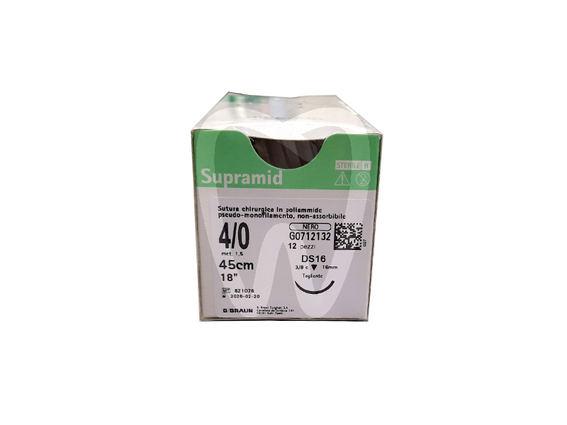 Sutura supramid 12pz biomateriali e suture bbraun