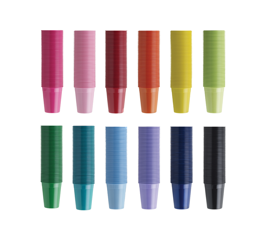 Bicchieri di plastica colorati euronda monouso euronda