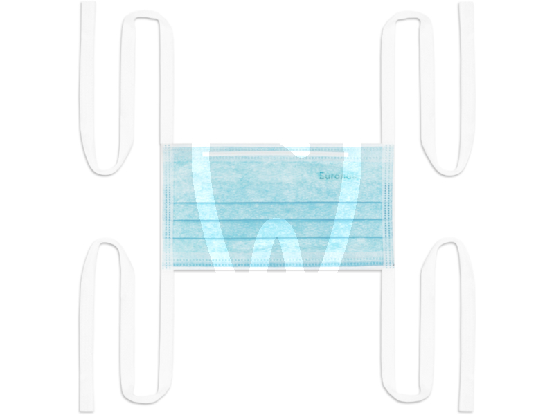 Mascherine azzurre fmp3 con lacci 50pz. monouso euronda