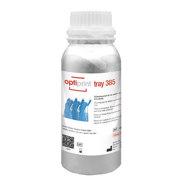 Optiprint tray 385 ocean blue 1kg cad / cam dentona