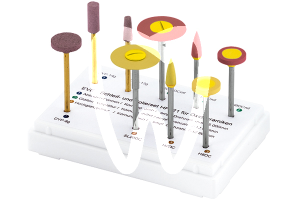 Dyasint plus kit hp360 medio+diapro materiali di consumo per abrasione, lucidatura e frese eve