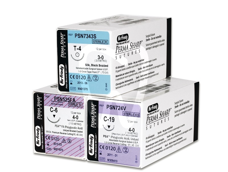 Huf. sutura seta 12pz biomateriali e suture hu-friedy