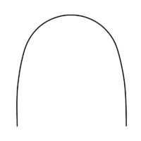 Arco niti super-elastico forma ovoidale trueform rotondo archi e fili proclinic expert
