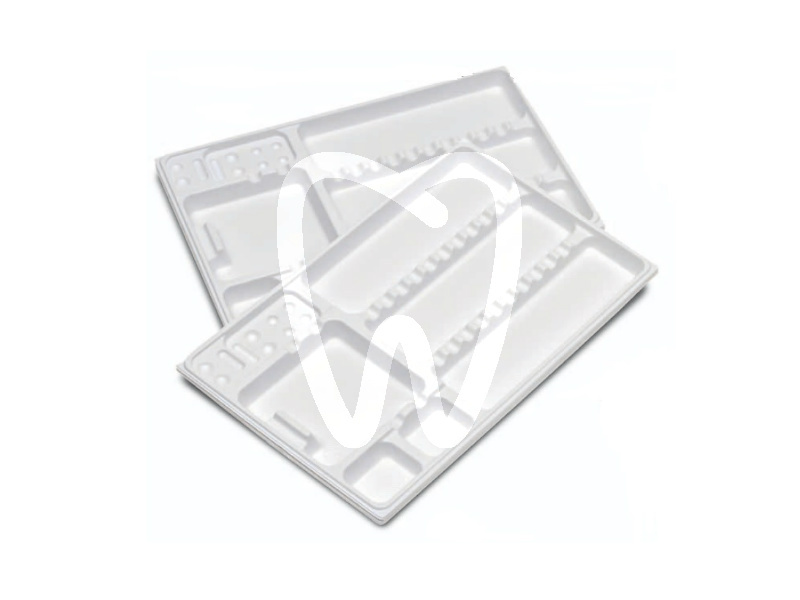 Dispo-trays liscio pz.400 c22 pet monouso larident