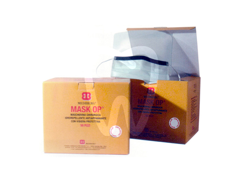 Mascherine mask-op visiera frontale monouso mediberg