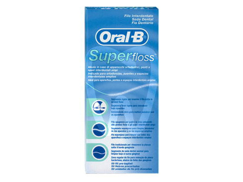 Super floss 50 fili 13265224 oral-b prevenzione e profilassi oral b