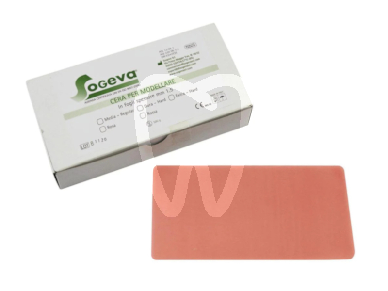 Cera per modellare extra hard rosa 500gr impronte sogeva